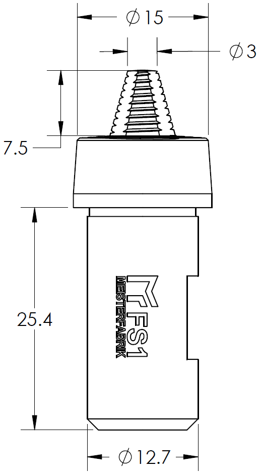 Friction Stir Welding Tool (FSW), FS1, Size 3