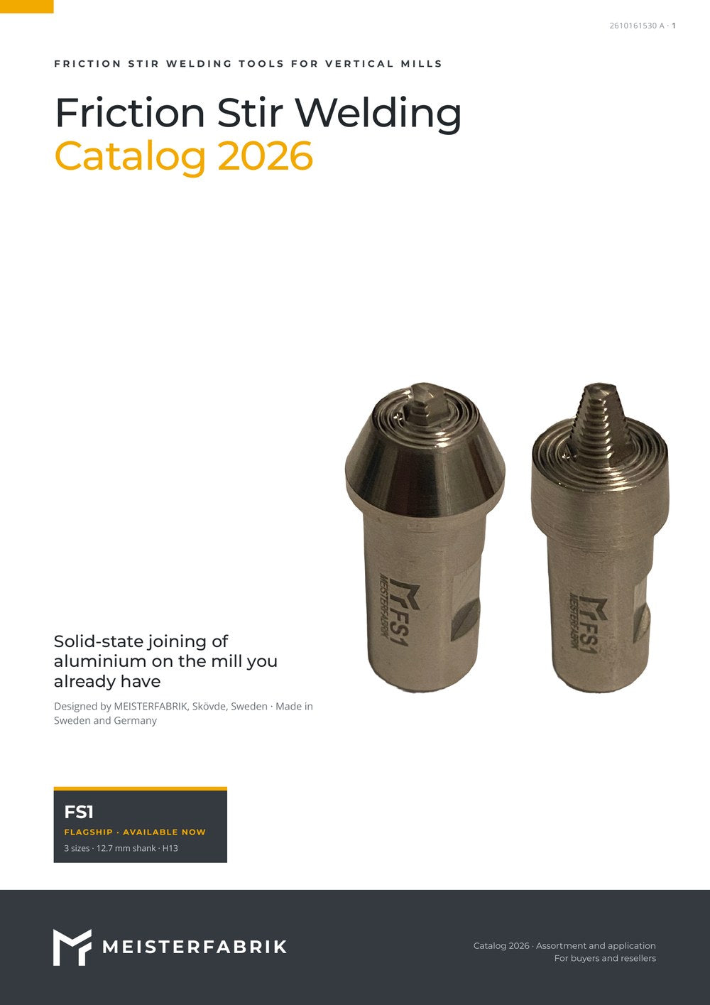 Cover of the Friction Stir Welding Catalog 2026