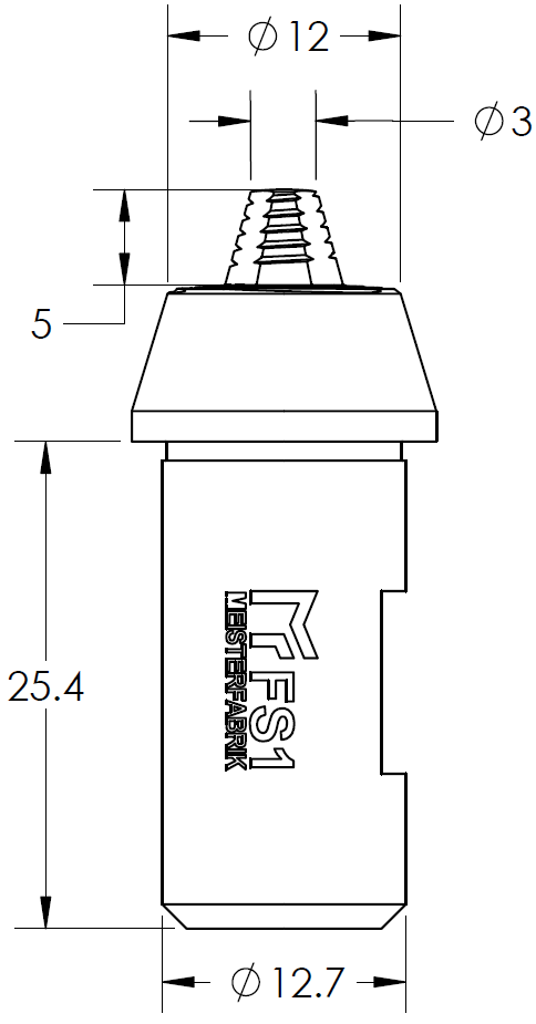 Friction Stir Welding Tool (FSW), FS1, Size 2